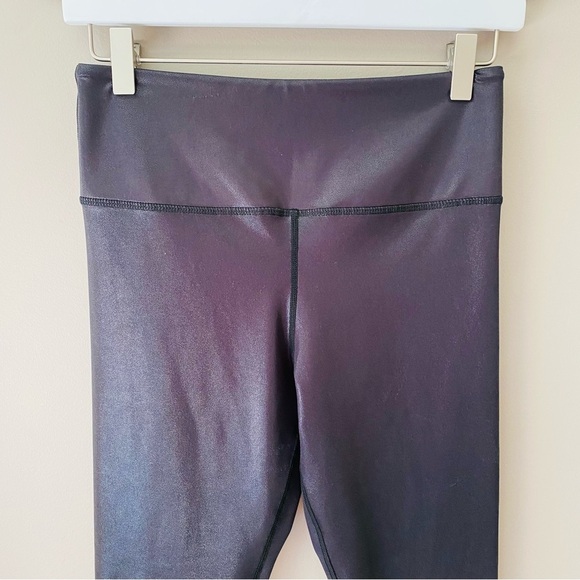 ZYIA Metallic Ombre Light N Tight Hi-Rise Leggings Black/White Sz 6-8 - Picture 2 of 8